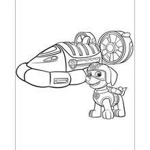 Dessin à colorier: Pat'Patrouille (Dessins animés et séries animées) #44338 - Coloriages à Imprimer Gratuits