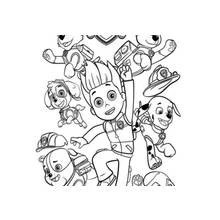 Dessin à colorier: Pat'Patrouille (Dessins animés et séries animées) #44403 - Coloriages à Imprimer Gratuits