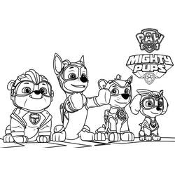 Dessin à colorier: Pat Patrouille La Super Patrouille (Dessins animés et séries animées) #204370 - Coloriages à Imprimer Gratuits