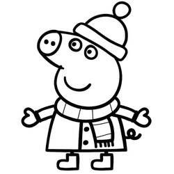 Dessin à colorier: Peppa Pig (Dessins animés et séries animées) #180864 - Coloriages à Imprimer Gratuits
