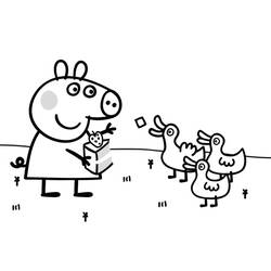 Dessin à colorier: Peppa Pig (Dessins animés et séries animées) #180893 - Coloriages à Imprimer Gratuits