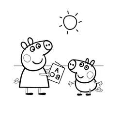 Dessin à colorier: Peppa Pig (Dessins animés et séries animées) #180894 - Coloriages à Imprimer Gratuits