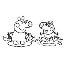 Dessin à colorier: Peppa Pig (Dessins animés et séries animées) #43923 - Coloriages à Imprimer Gratuits