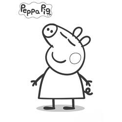 Dessin à colorier: Peppa Pig (Dessins animés et séries animées) #43946 - Coloriages à Imprimer Gratuits