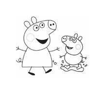 Dessin à colorier: Peppa Pig (Dessins animés et séries animées) #44008 - Coloriages à Imprimer Gratuits