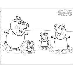 Dessin à colorier: Peppa Pig (Dessins animés et séries animées) #44021 - Coloriages à Imprimer Gratuits