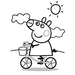 Dessin à colorier: Peppa Pig (Dessins animés et séries animées) #44032 - Coloriages à Imprimer Gratuits