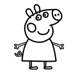 Dessin à colorier: Peppa Pig (Dessins animés et séries animées) #44034 - Coloriages à Imprimer Gratuits