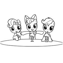 Coloriage Petit Poney (Dessins animés et séries animées) #183340, dessin gratuit prêt à imprimer