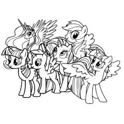 Illustration au trait Petit Poney (Dessins animés et séries animées) #183341 prête à colorier
