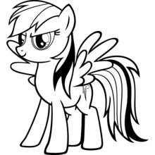Dessin à colorier: Petit Poney (Dessins animés et séries animées) #41882 - Coloriages à Imprimer Gratuits