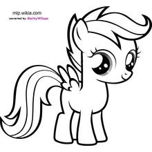 Dessin à colorier: Petit Poney (Dessins animés et séries animées) #41902 - Coloriages à Imprimer Gratuits