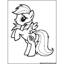 Dessin à colorier: Petit Poney (Dessins animés et séries animées) #41936 - Coloriages à Imprimer Gratuits