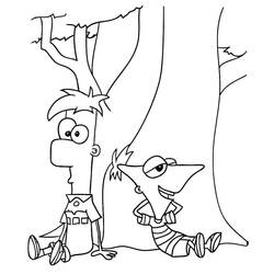 Dessin à colorier: Phinéas et Ferb (Dessins animés et séries animées) #207712 - Coloriages à Imprimer Gratuits