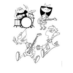 Dessin à colorier: Phinéas et Ferb (Dessins animés et séries animées) #207720 - Coloriages à Imprimer Gratuits