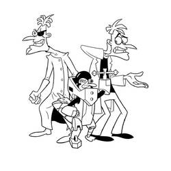 Dessins à colorier: Phinéas et Ferb - Coloriages à Imprimer Gratuits