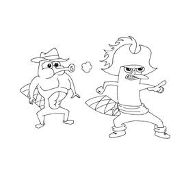 Dessin à colorier: Phinéas et Ferb (Dessins animés et séries animées) #207737 - Coloriages à Imprimer Gratuits