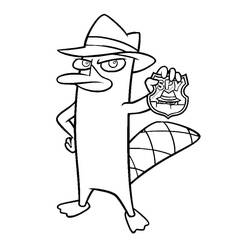 Coloriage Phinéas et Ferb (Dessins animés et séries animées) #207741 à imprimer et colorier