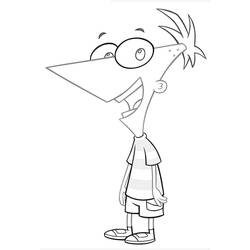 Dessin à colorier: Phinéas et Ferb (Dessins animés et séries animées) #207757 - Coloriages à Imprimer Gratuits