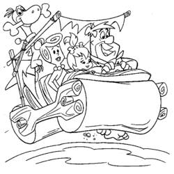 Dessin à colorier: Pierrafeu (Dessins animés et séries animées) #29519 - Coloriages à Imprimer Gratuits