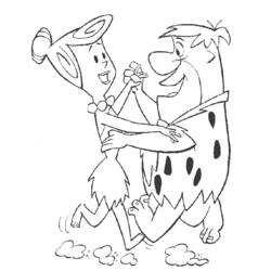 Dessin à colorier: Pierrafeu (Dessins animés et séries animées) #29530 - Coloriages à Imprimer Gratuits