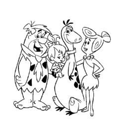 Dessin à colorier: Pierrafeu (Dessins animés et séries animées) #29538 - Coloriages à Imprimer Gratuits