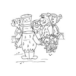 Dessin à colorier: Pierrafeu (Dessins animés et séries animées) #29556 - Coloriages à Imprimer Gratuits