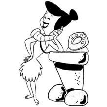 Coloriage Pierrafeu (Dessins animés et séries animées) #29565 à imprimer et colorier