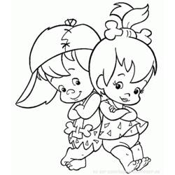 Dessin à colorier: Pierrafeu (Dessins animés et séries animées) #29577 - Coloriages à Imprimer Gratuits
