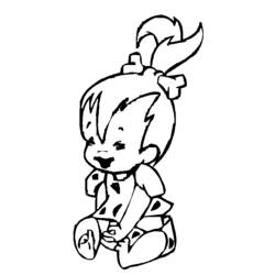 Dessin à colorier: Pierrafeu (Dessins animés et séries animées) #29587 - Coloriages à Imprimer Gratuits