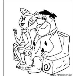 Dessin à colorier: Pierrafeu (Dessins animés et séries animées) #29607 - Coloriages à Imprimer Gratuits