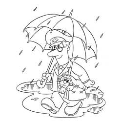Dessin à colorier: Pierre le facteur (Dessins animés et séries animées) #49550 - Coloriages à Imprimer Gratuits