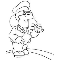 Dessin à colorier: Pierre le facteur (Dessins animés et séries animées) #49589 - Coloriages à Imprimer Gratuits