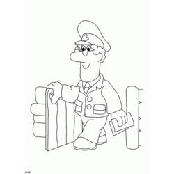 Dessin à colorier: Pierre le facteur (Dessins animés et séries animées) #49617 - Coloriages à Imprimer Gratuits