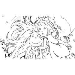 Dessin à colorier: Princesse Dragon (Dessins animés et séries animées) #210929 - Coloriages à Imprimer Gratuits