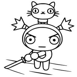 Dessin à colorier: Pucca (Dessins animés et séries animées) #186599 - Coloriages à Imprimer Gratuits
