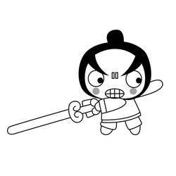 Dessin à colorier: Pucca (Dessins animés et séries animées) #186609 - Coloriages à Imprimer Gratuits