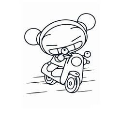 Dessin à colorier: Pucca (Dessins animés et séries animées) #186611 - Coloriages à Imprimer Gratuits
