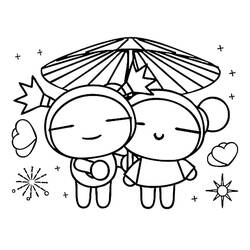 Dessin à colorier: Pucca (Dessins animés et séries animées) #186613 - Coloriages à Imprimer Gratuits