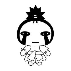 Dessin à colorier: Pucca (Dessins animés et séries animées) #186614 - Coloriages à Imprimer Gratuits