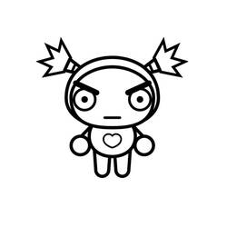 Dessin à colorier: Pucca (Dessins animés et séries animées) #186615 - Coloriages à Imprimer Gratuits