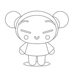 Dessin à colorier: Pucca (Dessins animés et séries animées) #186622 - Coloriages à Imprimer Gratuits