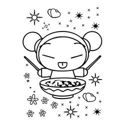 Dessin à colorier: Pucca (Dessins animés et séries animées) #186623 - Coloriages à Imprimer Gratuits