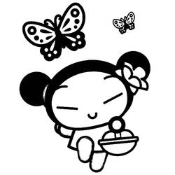 Dessin à colorier: Pucca (Dessins animés et séries animées) #186624 - Coloriages à Imprimer Gratuits