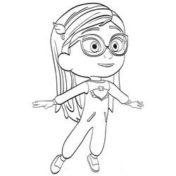 Dessin à colorier: Pyjamasques (Dessins animés et séries animées) #175816 - Coloriages à Imprimer Gratuits