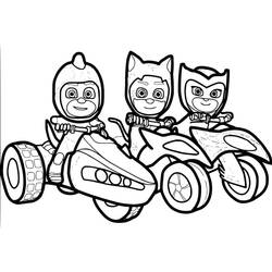 Dessin à colorier: Pyjamasques (Dessins animés et séries animées) #175828 - Coloriages à Imprimer Gratuits