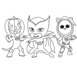 Dessin à colorier: Pyjamasques (Dessins animés et séries animées) #175838 - Coloriages à Imprimer Gratuits