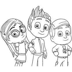 Dessin à colorier: Pyjamasques (Dessins animés et séries animées) #175840 - Coloriages à Imprimer Gratuits