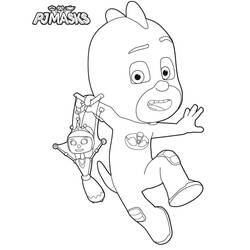 Dessin à colorier: Pyjamasques (Dessins animés et séries animées) #175843 - Coloriages à Imprimer Gratuits