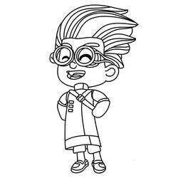 Dessin à colorier: Pyjamasques (Dessins animés et séries animées) #175845 - Coloriages à Imprimer Gratuits